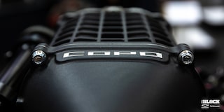 Close Up of a Copo Supercharger Kit Installed in a Vehicle