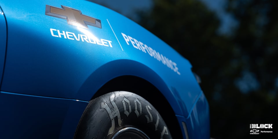Close Up of Chevrolet Performance Logo on a Vehicle