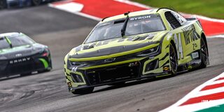 Front View of Team Chevy's William Byron in His Camaro Race Car at Circuit of the Americas.