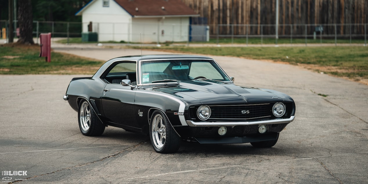 Becky and Derek Luck's Vintage 1969 Chevrolet Camaro SS Parked on a Rural Property