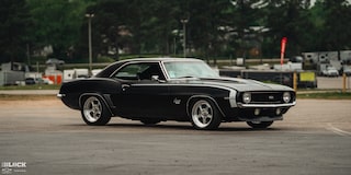 Side Three Quarters View of Becky and Derek Luck's Vintage 1969 Chevrolet Camaro SS