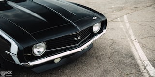 Close-up of the Front of Becky and Derek Luck's 1969 Chevy Camaro SS