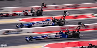 Four Top Fuel Dragsters Race at Charlotte Motor Speedway