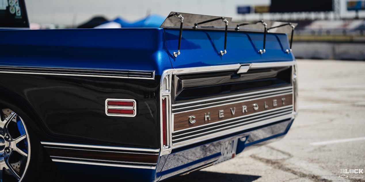 Rear Cab View of Ronnie and Tina Allen’s "Bruzer" LS-Powered 1972 Chevrolet C10