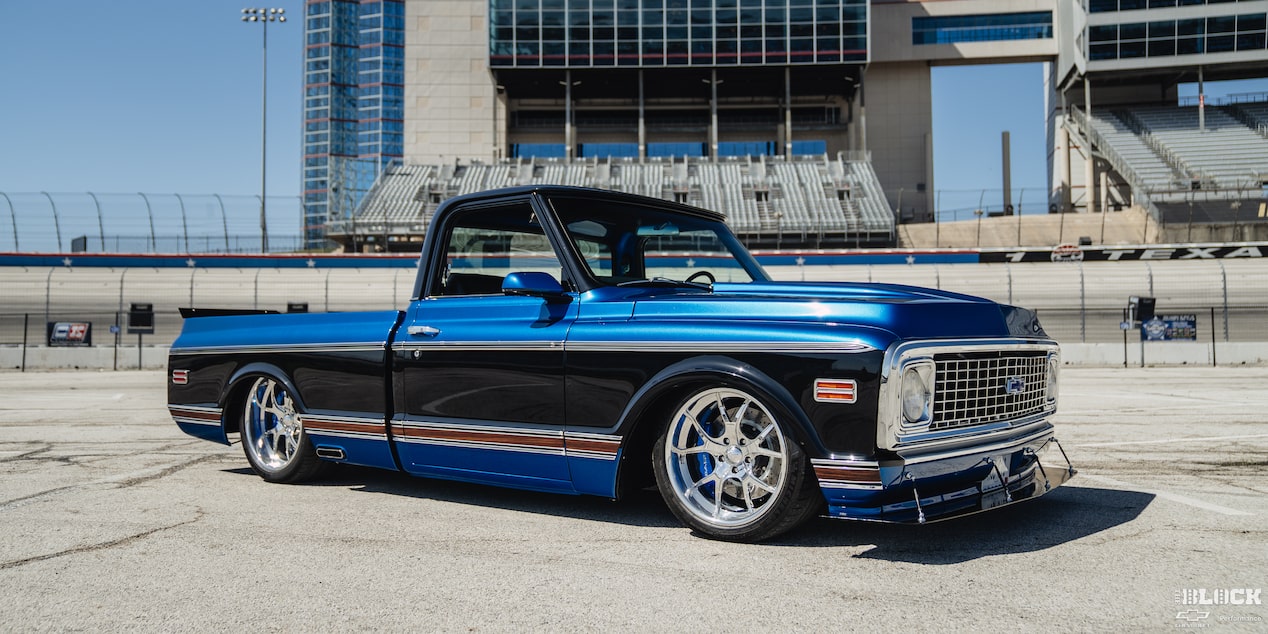Ronnie and Tina Allen’s LS-powered 1972 Chevrolet C10 is known as “Bruzer.”