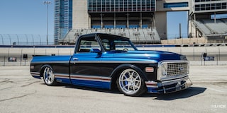 Side View of Ronnie and Tina Allen’s Parked "Bruzer" LS-Powered 1972 Chevrolet C10