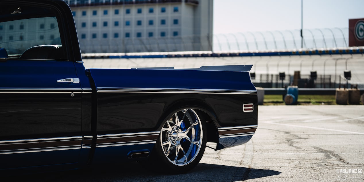 Left Rear Side View of Ronnie and Tina Allen's 1972 Chevrolet C10