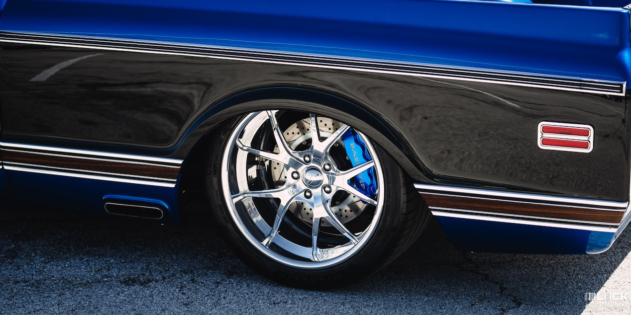 Close-up of a Tire on Ronnie and Tina Allen's 1972 Chevrolet C10