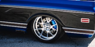 Close-up of a Tire on Ronnie and Tina Allen's 1972 Chevrolet C10