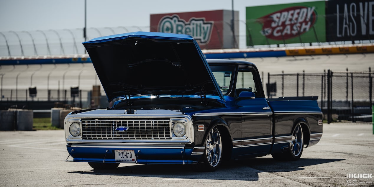 Ronnie and Tina Allen’s "Bruzer" LS-Powered 1972 Chevrolet C10 With an Open Hood