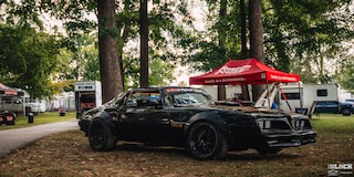 Angled Front View of J.J. Alfano’s LS-powered 1978 Pontiac Firebird Trans Am