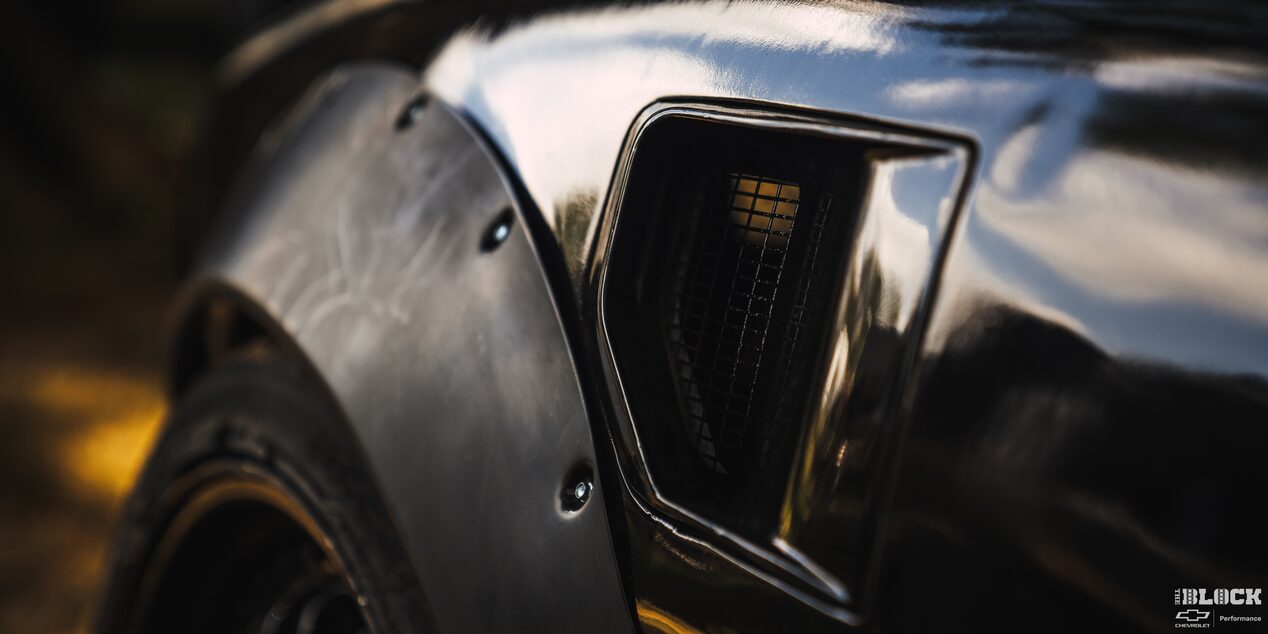 Close-up of an Air Extractor Vent on a 1978 Pontiac Firebird Trans Am