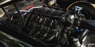 Side View of the Engine in J.J. Alfano’s LS-powered 1978 Pontiac Firebird Trans Am