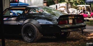 Angled Back View of  J.J. Alfano’s LS-powered 1978 Pontiac Firebird Trans Am