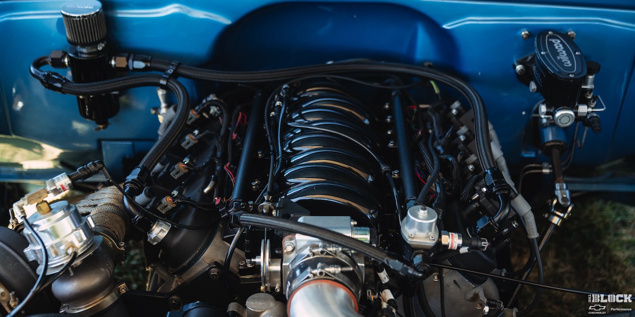 The truck is powered by a 6.0 LQ9 engine swapped from a Chevrolet Silverado.