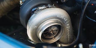 Close-up of the Turbocharger for a 1967 Chevy C10 Truck