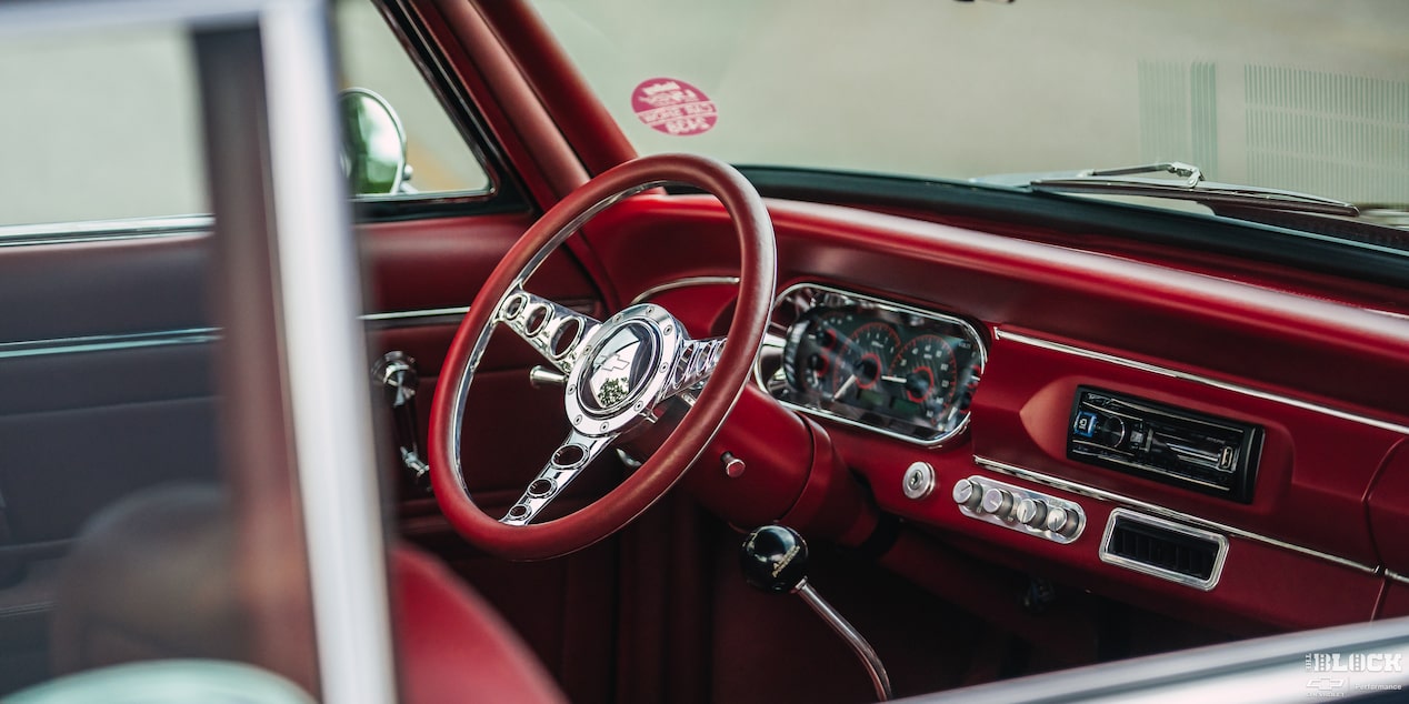 Plenty of horsepower is at the fingertips of anyone who sits behind the wheel of this Chevy II Nova.