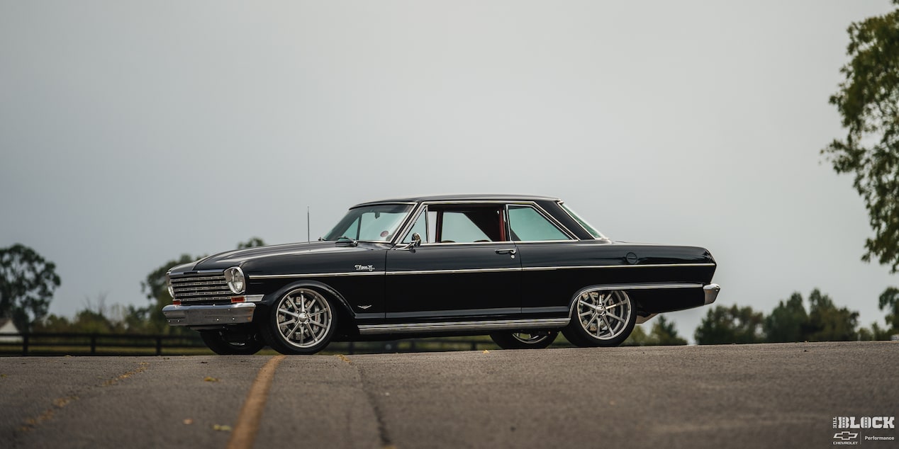 The car features multiple Detroit Speed suspension components.