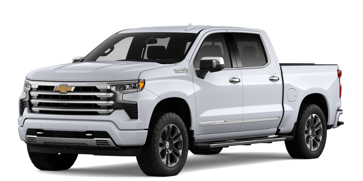 A White Chevy Silverado