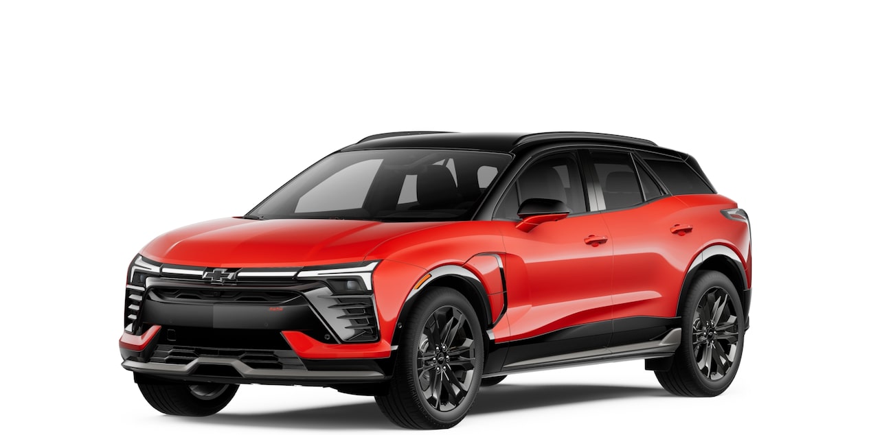 A Red Chevy Blazer EV