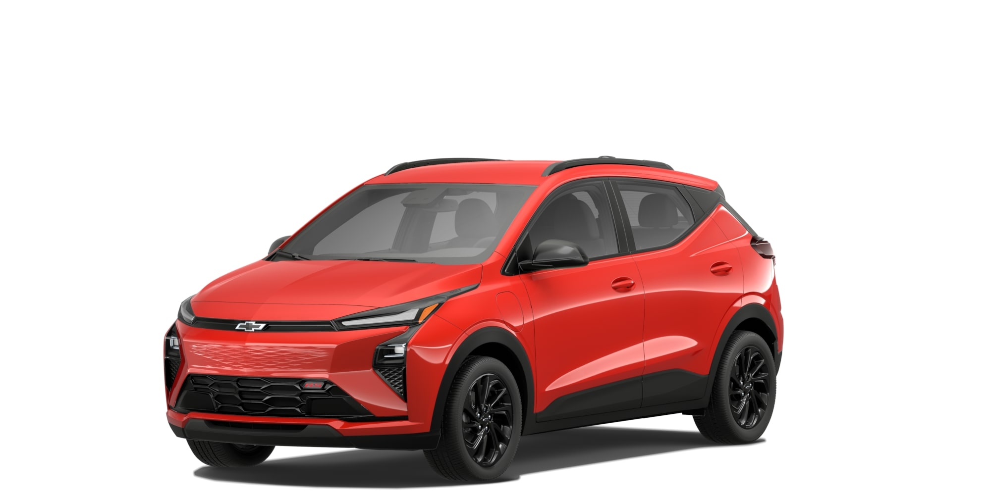 orange-red chevy bolt