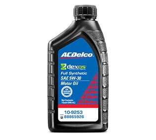 ACDelco dexos1 Full Synthetic Oil for Your Oil Change